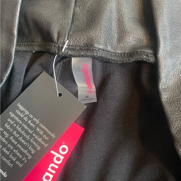 Commando Faux Leather Tapered Pant SLG65 Black XL - Picture 11 of 13